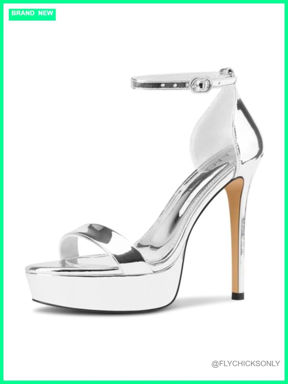 Platform Peep Toe Stiletto High Heels Ankle Strap Buckle Dress Sandals